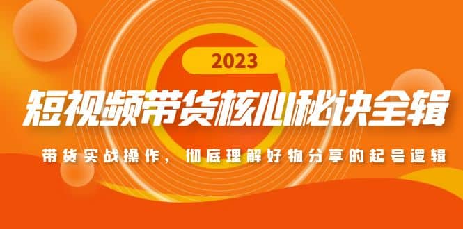 短视频带货核心秘诀全辑：带货实战操作，彻底理解好物分享的起号逻辑 - 维兴科技-维兴科技