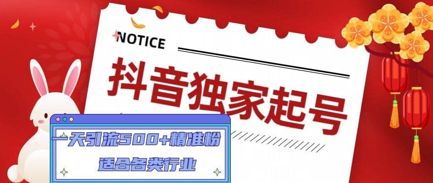 抖音独家起号，适合各类行业（9节视频课） - 维兴科技-维兴科技