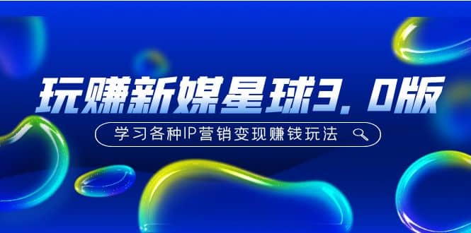《玩赚新媒星球3.0版》学习各种IP营销变现玩法（价值498） - 维兴科技-维兴科技