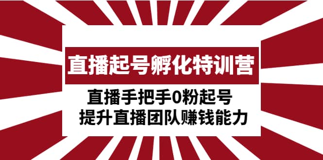 直播起号孵化特训营：直播手把手0粉起号 提升直播团队赚钱能力 - 维兴科技-维兴科技