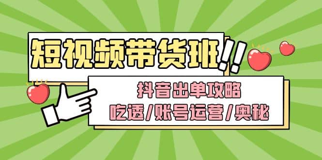 短视频带货内训营：抖音出单攻略，吃透/账号运营/奥秘，轻松带货 - 维兴科技-维兴科技