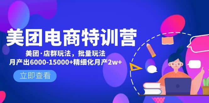 美团电商特训营：美团·店群玩法，无脑铺货 - 维兴科技-维兴科技