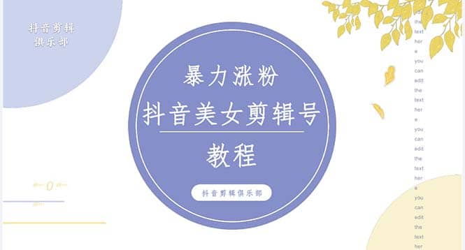 抖音快手暴力涨粉美女混剪视频教程 百分百过原创图片教程 附带违规申诉方法 - 维兴科技-维兴科技