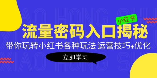 小红书流量密码入口揭秘：带你玩转小红书各种玩法 运营技巧+优化 - 维兴科技-维兴科技