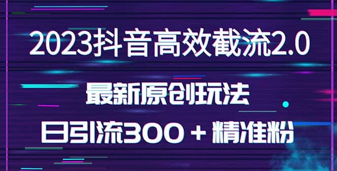 日引300＋创业粉，独家抖音高效截流2.0玩法（价值1280） - 维兴科技-维兴科技