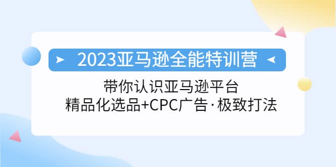2023亚马逊全能特训营：玩转亚马逊平台+精品化·选品+CPC广告·极致打法 - 维兴科技-维兴科技