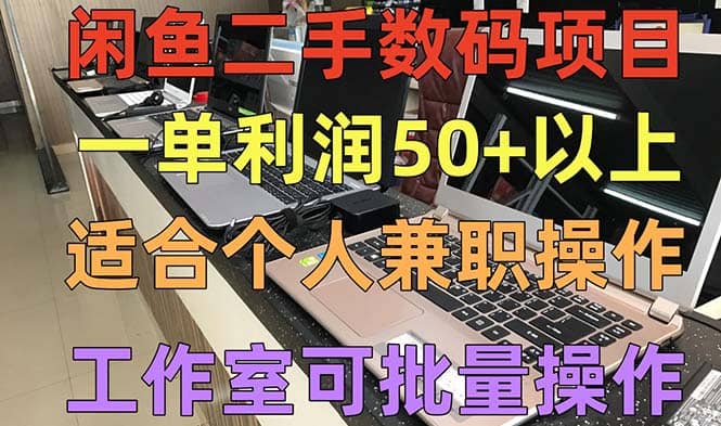 闲鱼二手数码项目，个人副业低保收入，工作室批量放大操作 - 维兴科技-维兴科技