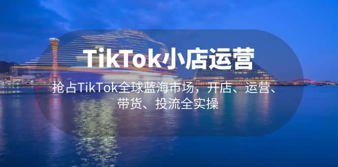 TikTok小店运营 抢占TikTok全球蓝海市场，开店、运营、带货、投流全实操 - 维兴科技-维兴科技