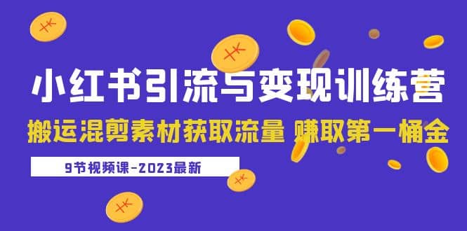 2023小红书引流与变现训练营：搬运混剪素材获取流量 赚取第一桶金（9节课） - 维兴科技-维兴科技