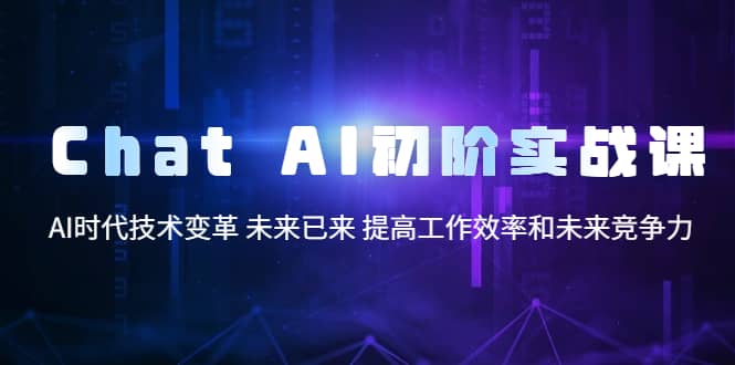 Chat AI初阶实战课，AI时代技术变革 未来已来 提高工作效率和未来竞争力 - 维兴科技-维兴科技