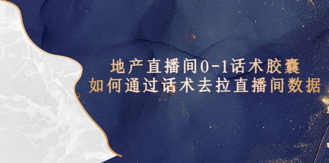 地产-直播间0-1话术胶囊，知道怎么通过话术去拉直播间数据 - 维兴科技-维兴科技
