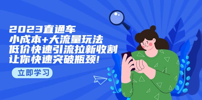 2023直通小成本+大流量玩法，低价快速引流拉新收割，让你快速突破瓶颈 - 维兴科技-维兴科技
