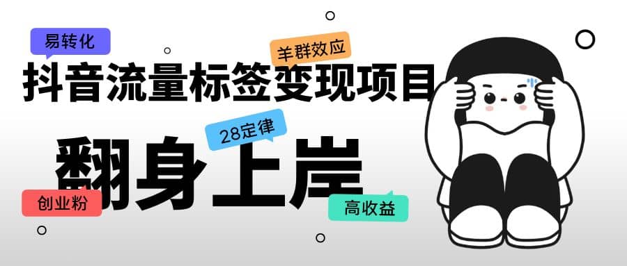 抖音流量标签变现项目，抖音创业粉轻松转化，单价高收益简单 - 维兴科技-维兴科技
