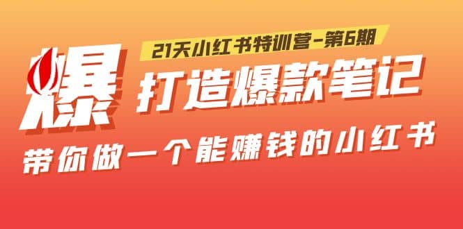 21天小红书特训营-第6期，打造爆款笔记，带你做一个能赚钱的小红书 - 维兴科技-维兴科技
