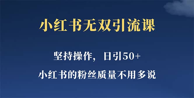小红书无双课一天引50+女粉，不用做视频发视频，小白也很容易上手拿到结果 - 维兴科技-维兴科技