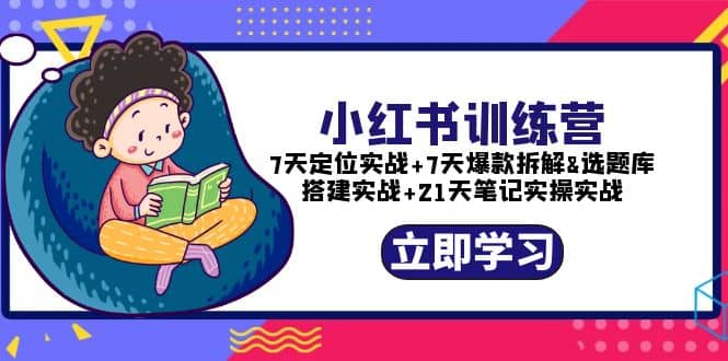 小红书训练营：7天定位实战+7天爆款拆解+选题库搭建实战+21天笔记实操实战 - 维兴科技-维兴科技