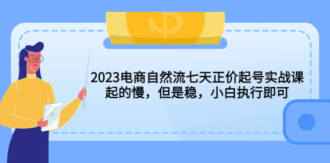 2023电商自然流七天正价起号实战课：起的慢，但是稳，小白执行即可 - 维兴科技-维兴科技