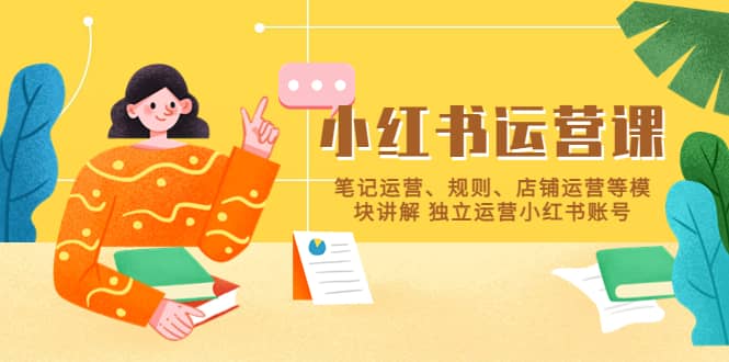 小红书·运营课，笔记运营、规则、店铺运营等模块讲解 独立运营小红书账号 - 维兴科技-维兴科技