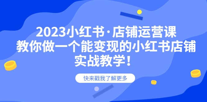 2023小红书·店铺运营课，教你做一个能变现的小红书店铺，20节-实战教学 - 维兴科技-维兴科技