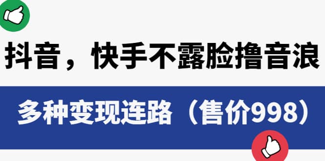 抖音，快手不露脸撸音浪项目，多种变现连路（售价998） - 维兴科技-维兴科技