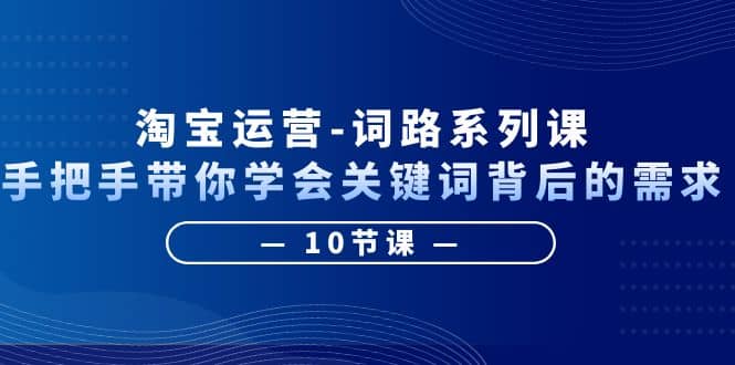 淘宝运营-词路系列课：手把手带你学会关键词背后的需求（10节课） - 维兴科技-维兴科技