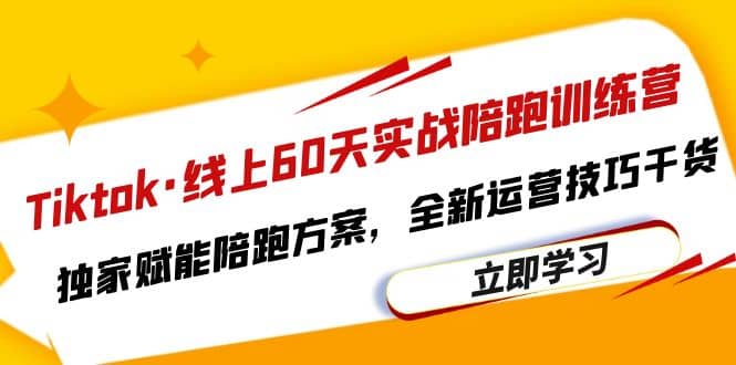 Tiktok·线上60天实战陪跑训练营，独家赋能陪跑方案，全新运营技巧干货 - 维兴科技-维兴科技