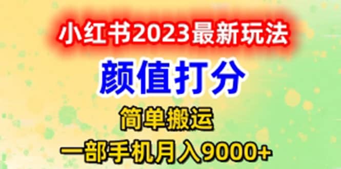 最新小红书颜值打分玩法，日入300+闭环玩法 - 维兴科技-维兴科技