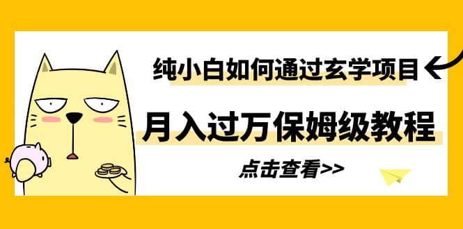 纯小白如何通过玄学项目月入过万保姆级教程 - 维兴科技-维兴科技