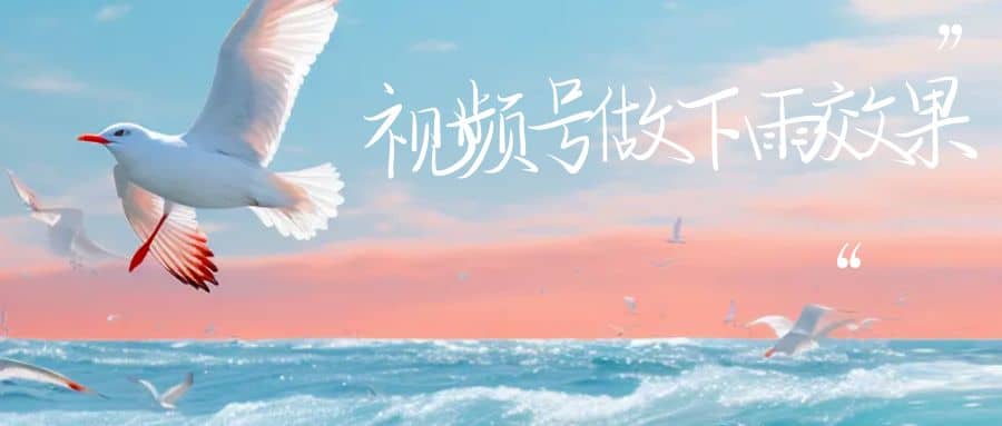 视频号做下雨视频一个账号一周涨粉10W+年入100w - 维兴科技-维兴科技