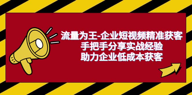 流量为王-企业 短视频精准获客，手把手分享实战经验，助力企业低成本获客 - 维兴科技-维兴科技
