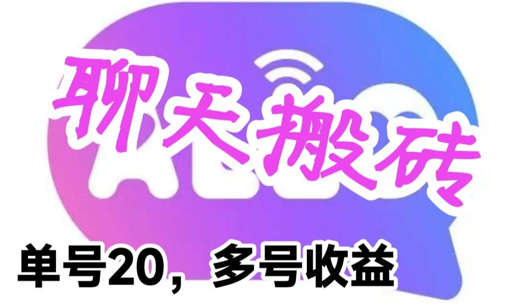 最新蓝海聊天平台手动搬砖，单号日入20，多号多撸，当天见效益 - 维兴科技-维兴科技