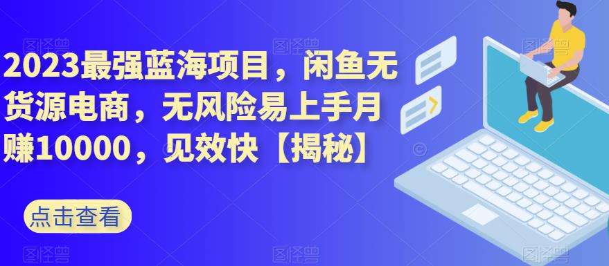 2023最强蓝海项目，闲鱼无货源电商，无风险易上手月赚10000，见效快【揭秘】 - 维兴科技-维兴科技