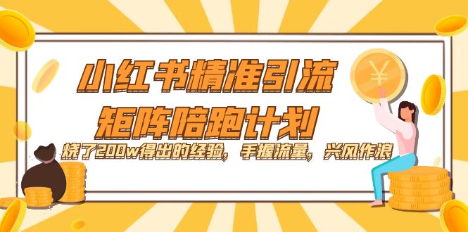 小红书精准引流·矩阵陪跑计划：烧了200w得出的经验，手握流量，兴风作浪！ - 维兴科技-维兴科技
