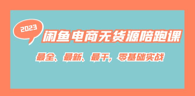 闲鱼电商无货源陪跑课，最全、最新、最干，零基础实战！ - 维兴科技-维兴科技