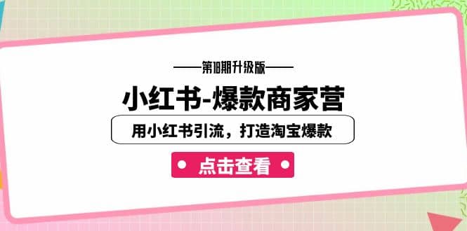 小红书-爆款商家营【第18期升级版】用小红书引流，打造淘宝爆款（16节课） - 维兴科技-维兴科技
