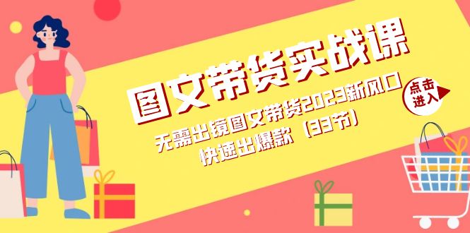 图文带货实战课：无需出镜图文带货2023新风口，快速出爆款（33节） - 维兴科技-维兴科技