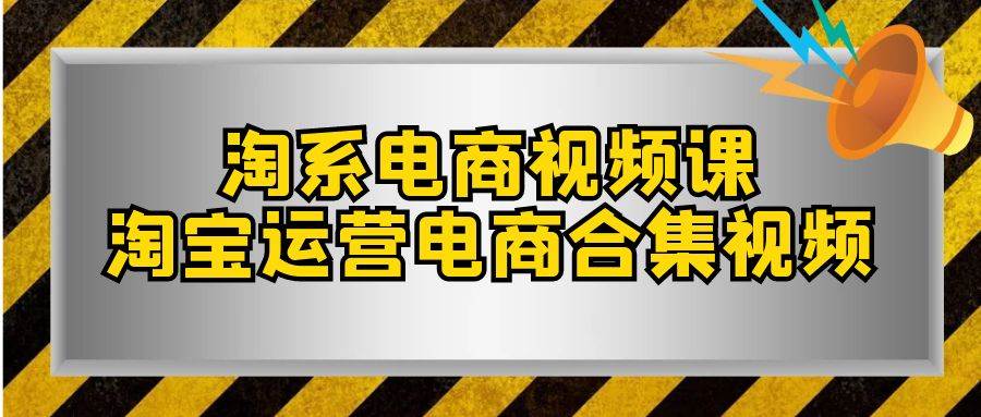 淘系-电商视频课，淘宝运营电商合集视频（33节课） - 维兴科技-维兴科技