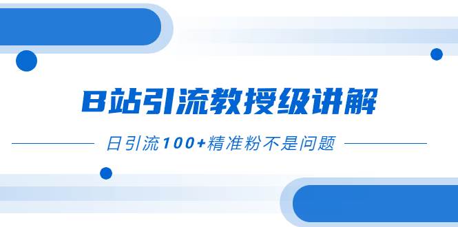 B站引流教授级讲解，细节满满，日引流100+精准粉不是问题 - 维兴科技-维兴科技