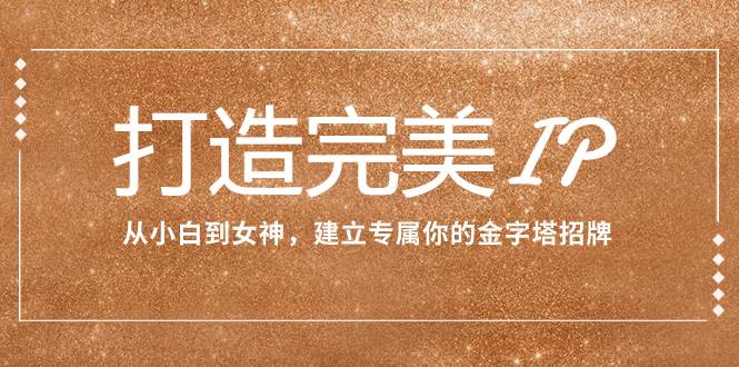 打造完美IP：从小白到女神，建立专属你的金字塔招牌（15节课） - 维兴科技-维兴科技