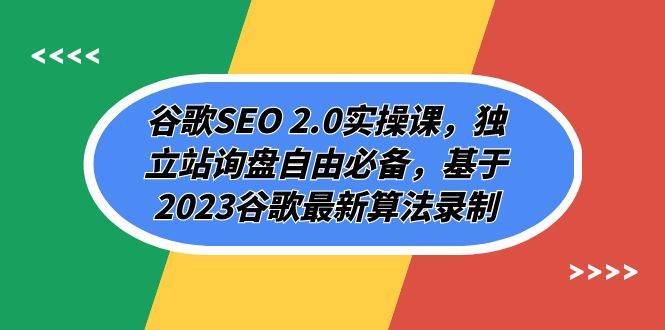 谷歌SEO 2.0实操课，独立站询盘自由必备，基于2023谷歌最新算法录制（94节 - 维兴科技-维兴科技
