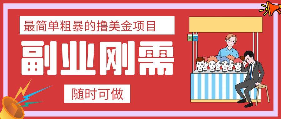 最简单粗暴的撸美金项目 会打字就能轻松赚美金 - 维兴科技-维兴科技