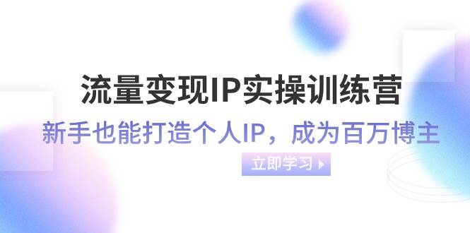 流量变现-IP实操训练营：新手也能打造个人IP，成为百万博主（46节课） - 维兴科技-维兴科技
