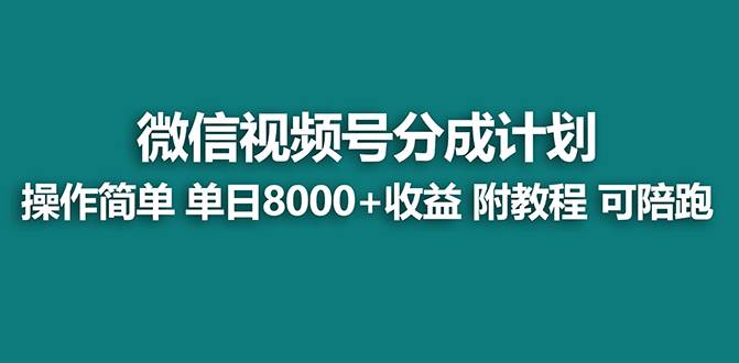 【蓝海】视频号创作者分成计划，薅平台收益，实力拆解每天收益 8000+玩法 - 维兴科技-维兴科技