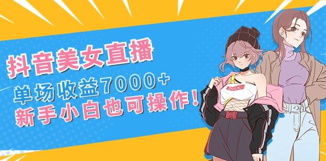 抖音美女直播，单场收益7000+,新手小白也可操作 - 维兴科技-维兴科技