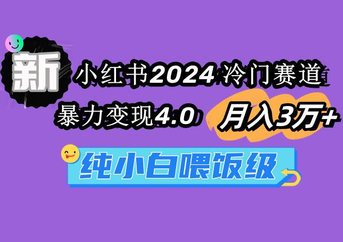 小红书2024冷门赛道 月入3万+ 暴力变现4.0 纯小白喂饭级 - 维兴科技-维兴科技