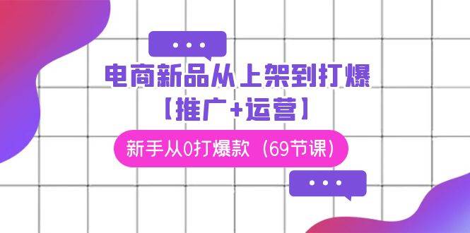 电商 新品从上架到打爆【推广+运营】，新手从0打爆款（69节课） - 维兴科技-维兴科技