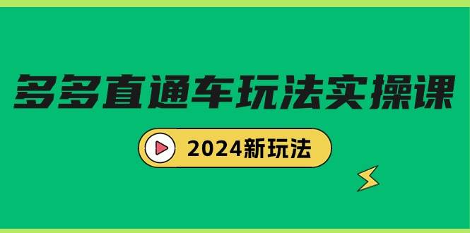 多多直通车玩法实战课，2024新玩法（7节课） - 维兴科技-维兴科技