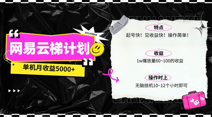 最新网易云梯计划网页版，单机月收益5000+！可放大操作 - 维兴科技-维兴科技