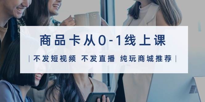 商品卡从0-1线上课（不发短视频 不发直播 纯玩商城推荐）32节课 - 维兴科技-维兴科技