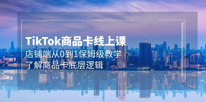 Tk商品卡线上课，店铺端从0到1保姆级教学，了解商品卡底层逻辑（20节） - 维兴科技-维兴科技
